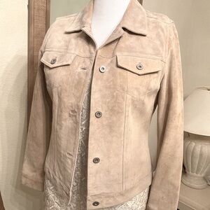 Eddie Bauer Leather Suede Jacket Size M